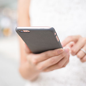 Texting on mobile device